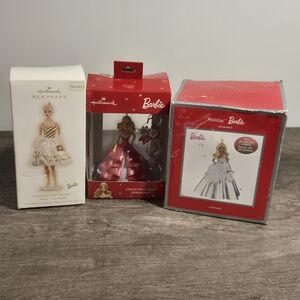 Barbie Holiday Ornaments- Three Collectables